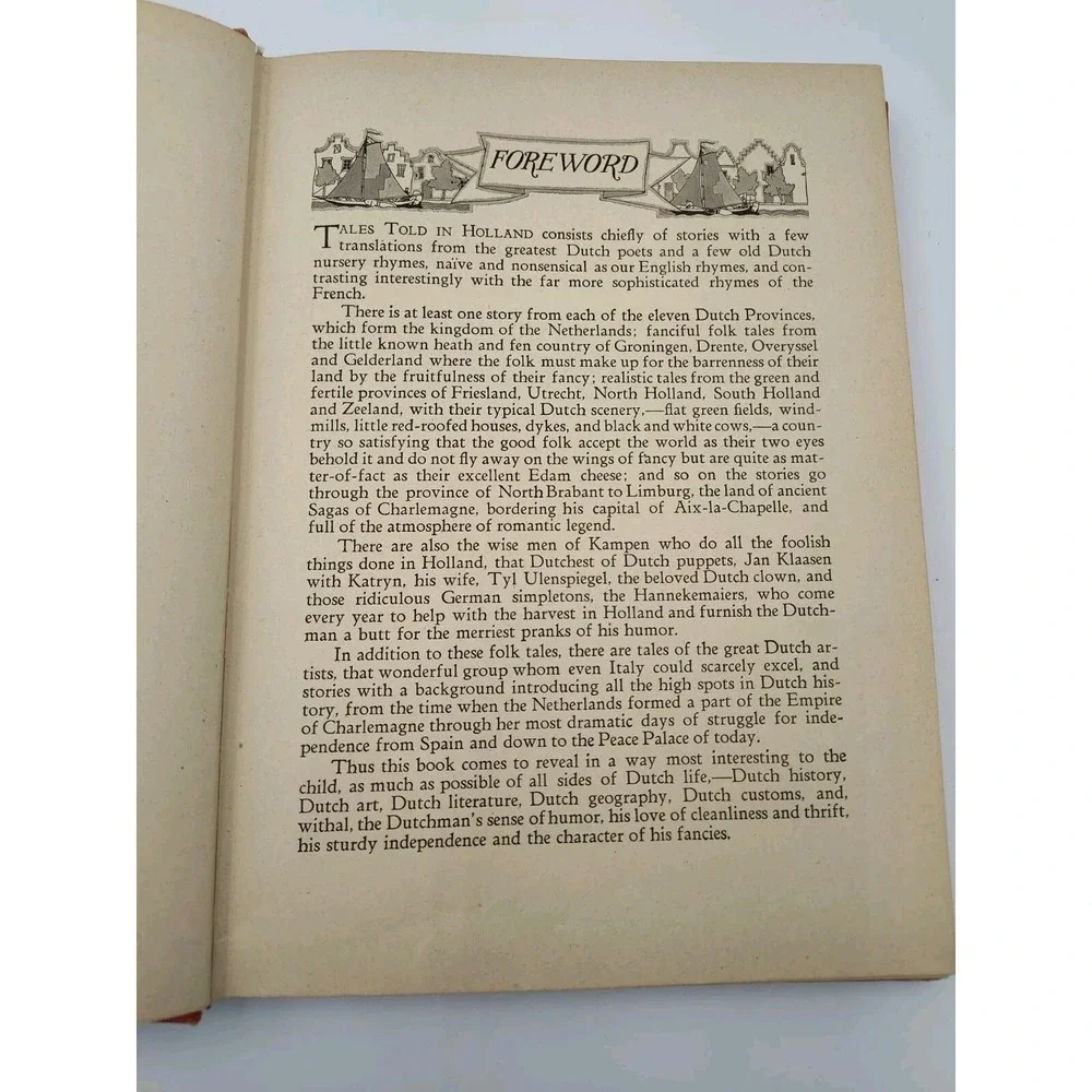 Tales Told in Holland 1926 Book‎ Maud & Miska Petersham SEE PICS B61.1GU2103